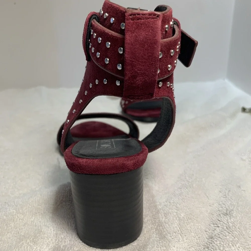 Sol Sana Purple Studded Chunky Heels Women's Size‎ Euro 38 - US 7.5